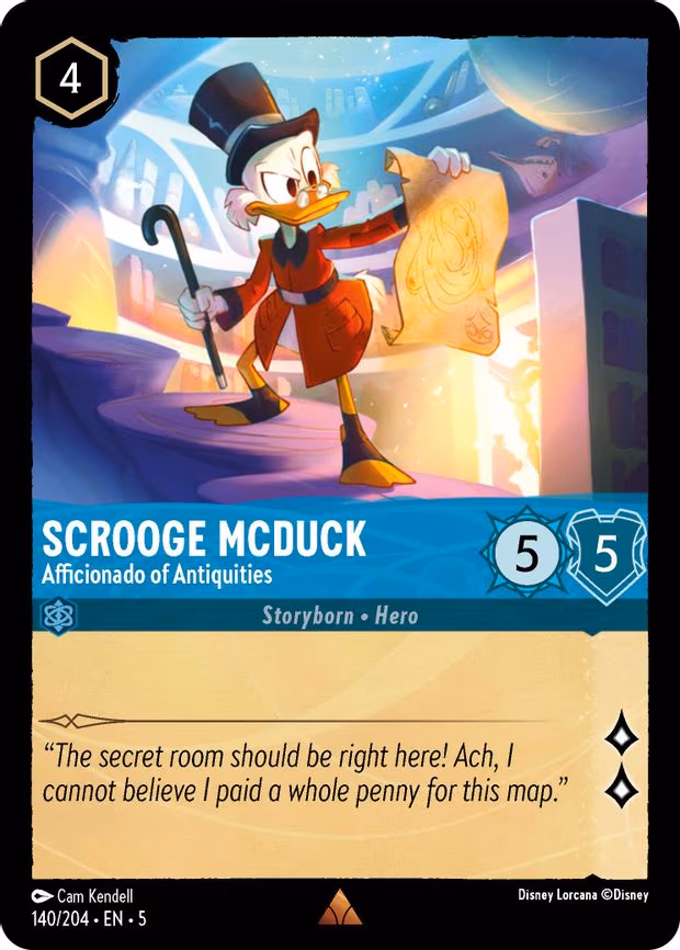 Scrooge McDuck - Afficionado of Antiquities - Rare (140/204)