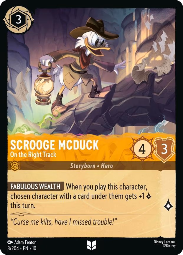 Scrooge McDuck - On the Right Track - Uncommon (8/204)