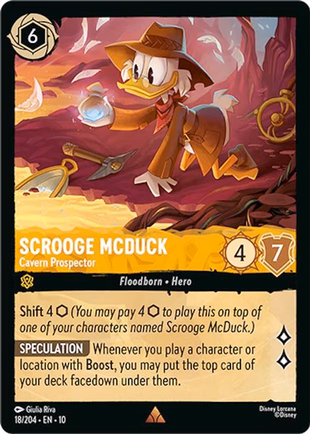 Scrooge McDuck - Cavern Prospector - Rare (18/204)