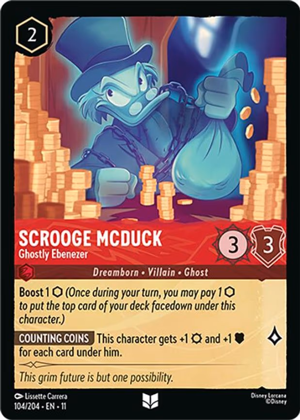 Scrooge McDuck - Ghostly Ebenezer - Uncommon (104/204)