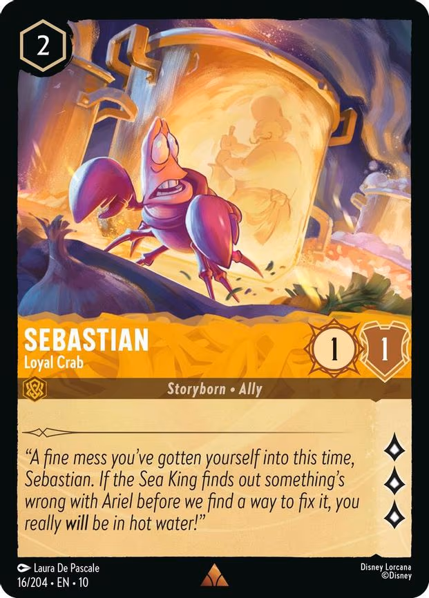 Sebastian - Loyal Crab - Rare (16/204)