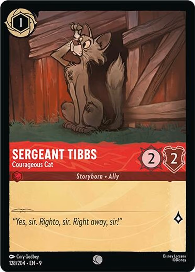 Sergeant Tibbs - Courageous Cat - Common (128/204)