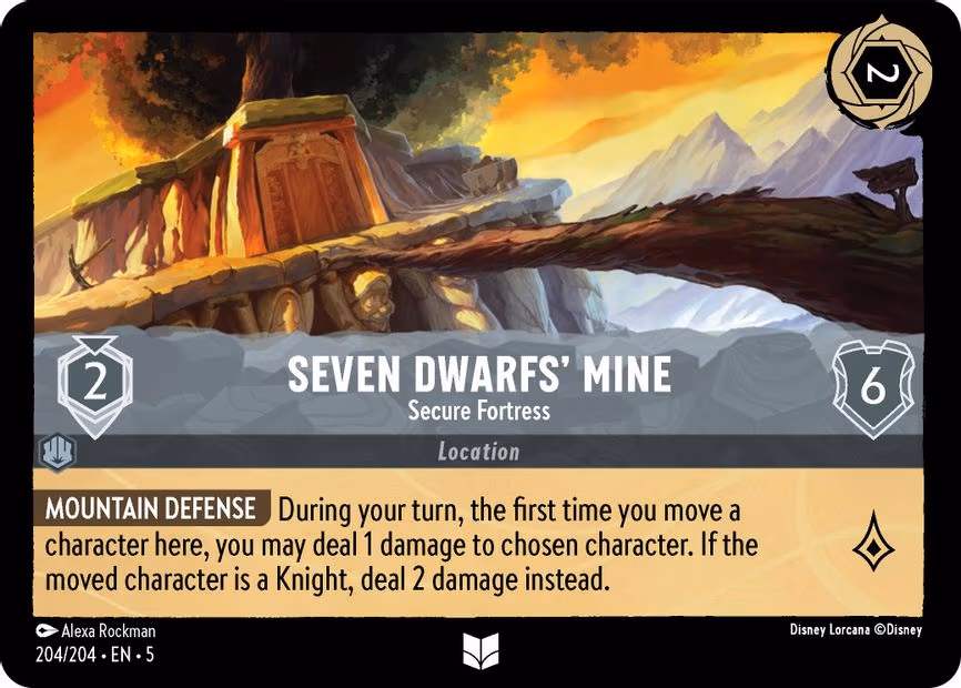 Seven Dwarfs' Mine - Secure Fortress - Uncommon (204/204)
