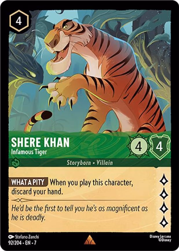 Shere Khan - Infamous Tiger - Rare (92/204)