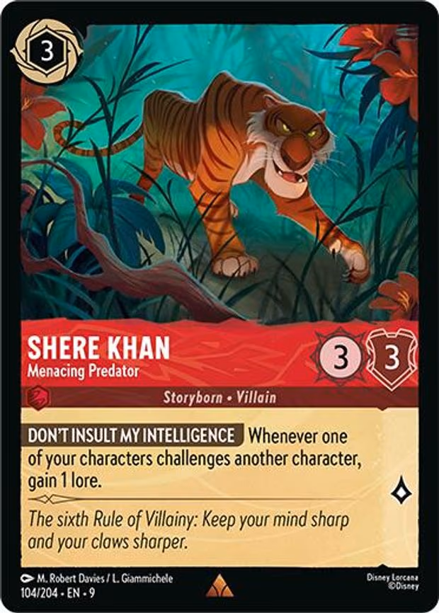Shere Khan - Menacing Predator - Rare (104/204)