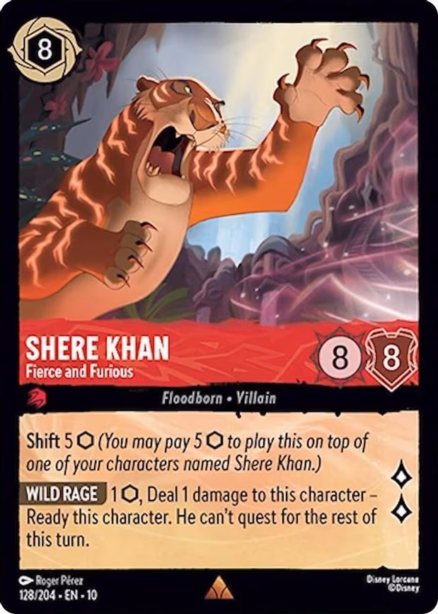 Shere Khan - Fierce and Furious - Rare (128/204)