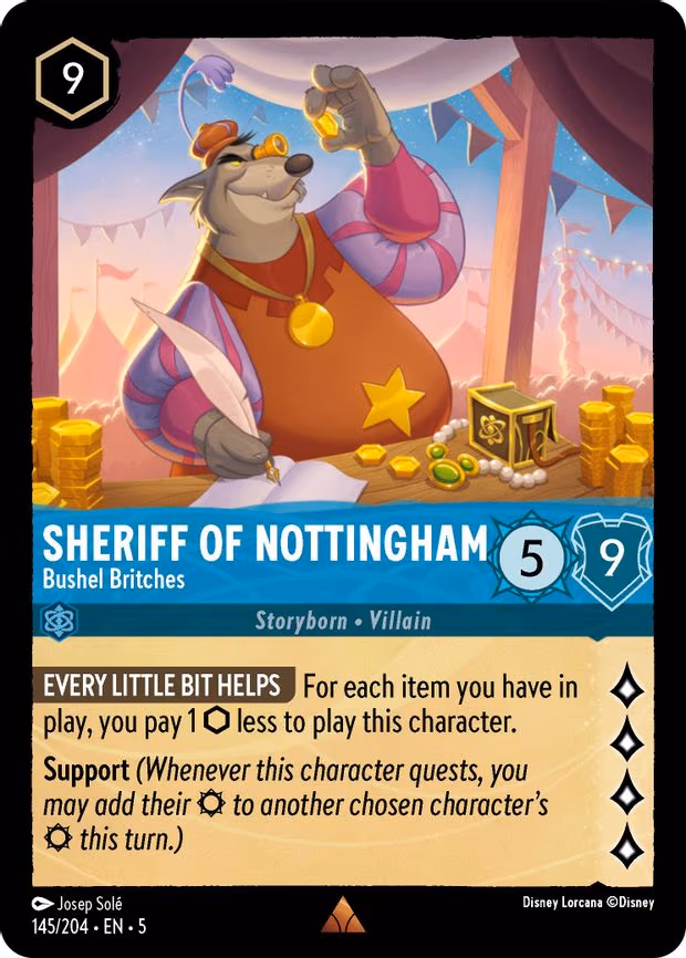Sheriff of Nottingham - Bushel Britches - Rare (145/204)