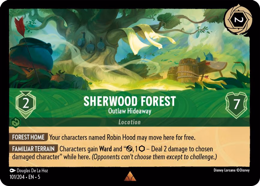 Sherwood Forest - Outlaw Hideaway - Rare (101/204)