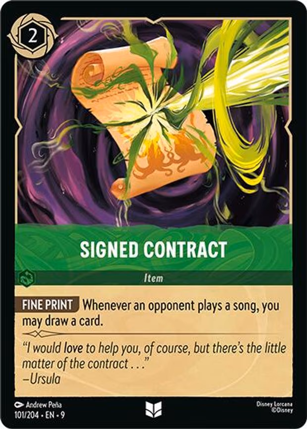 Signed Contract - Uncommon (101/204)