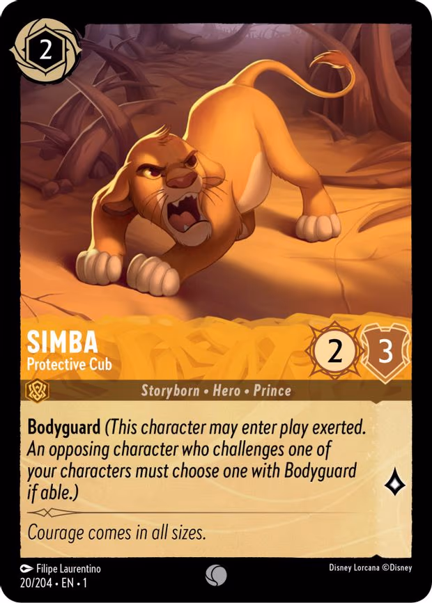 Simba - Protective Cub - Common (20/204)