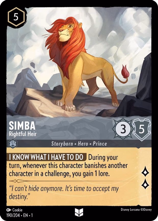 Simba - Rightful Heir - Uncommon (190/204)