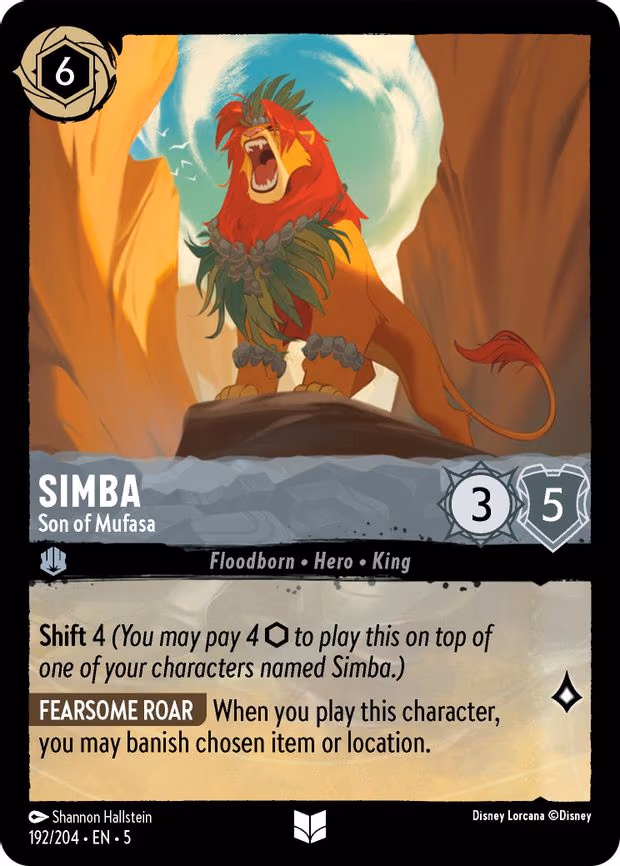 Simba - Son of Mufasa - Uncommon (192/204)