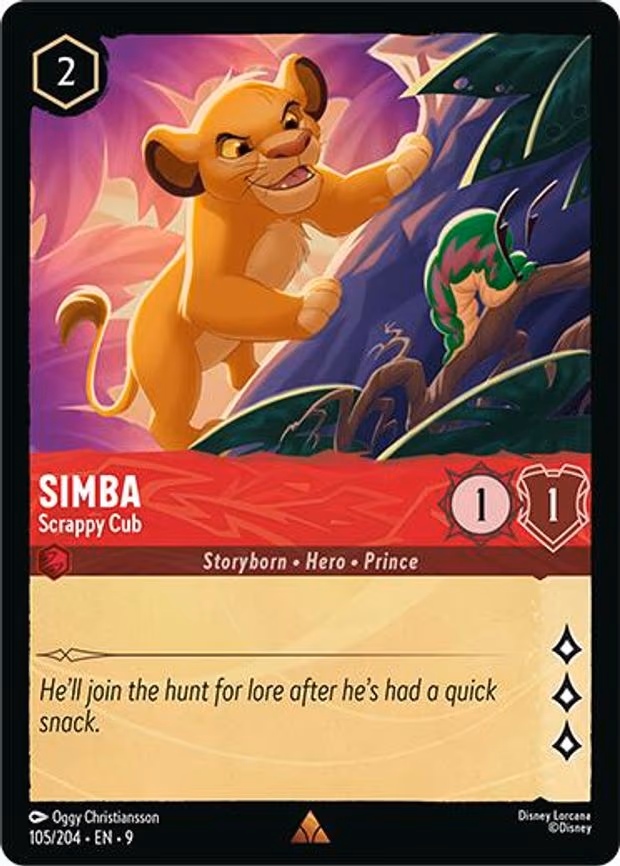 Simba - Scrappy Cub - Rare (105/204)