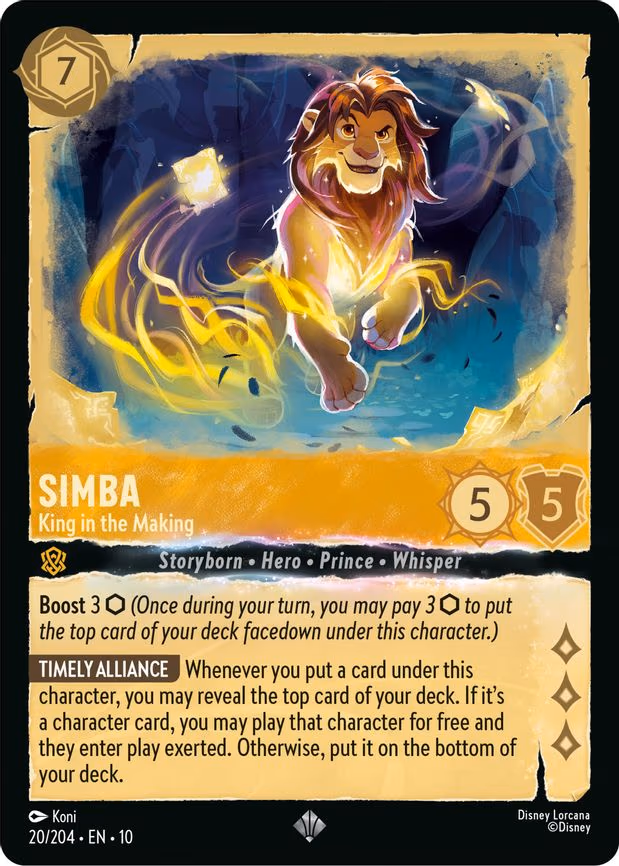 Simba - King in the Making - Super Rare (20/204)