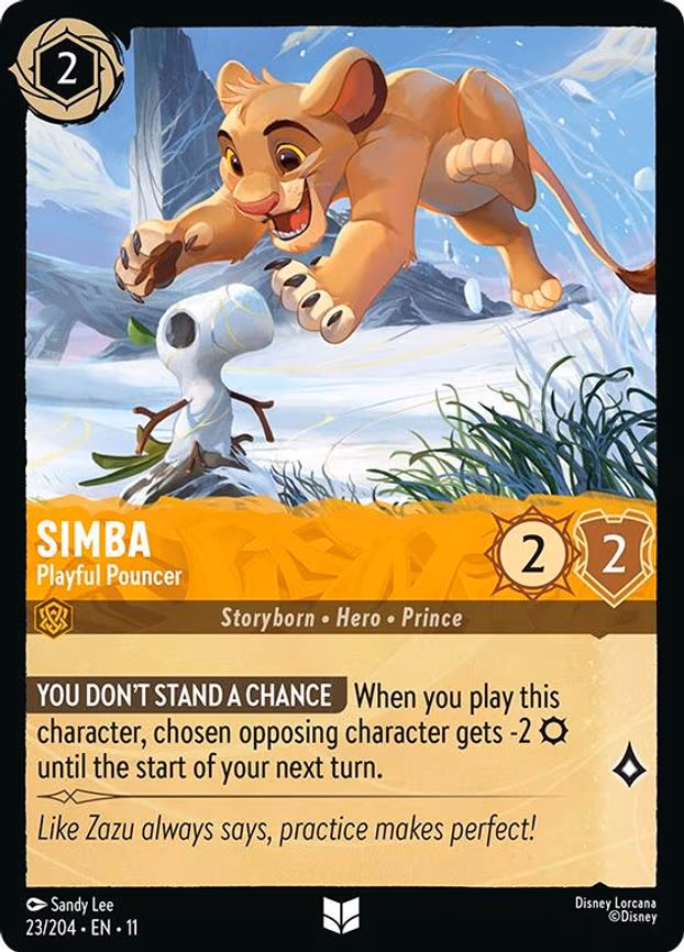 Simba - Playful Pouncer - Uncommon (23/204)