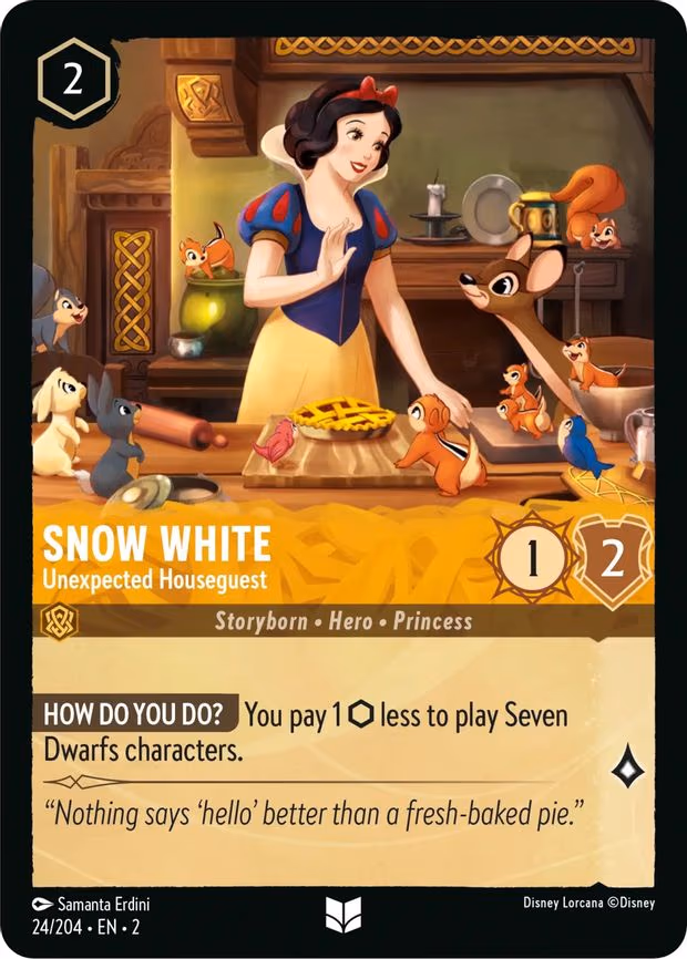 Snow White - Unexpected Houseguest - Uncommon (24/204)