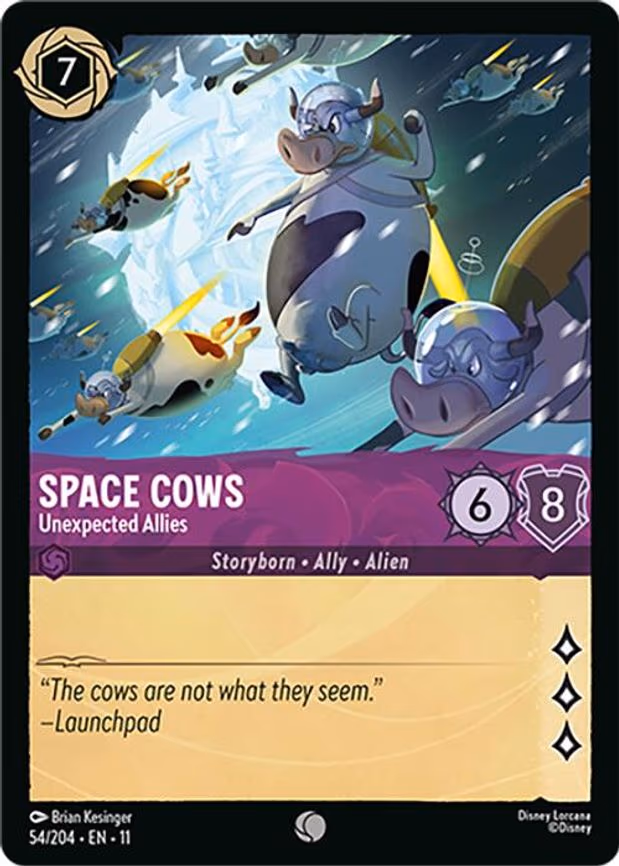 Space Cows - Unexpected Allies - Common (54/204)