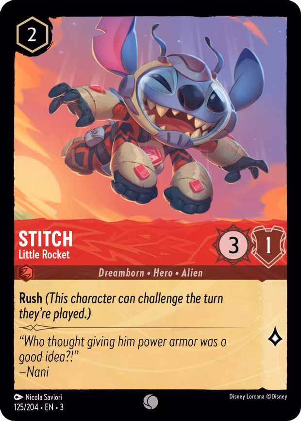 Stitch - Little Rocket - Common (125/204)