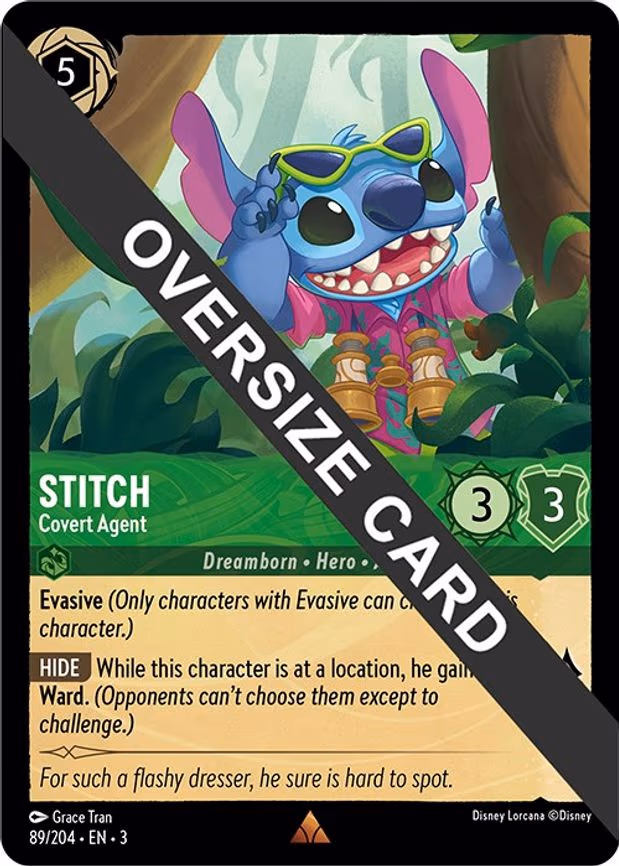 Stitch - Covert Agent (Oversized) - Rare (89/204)