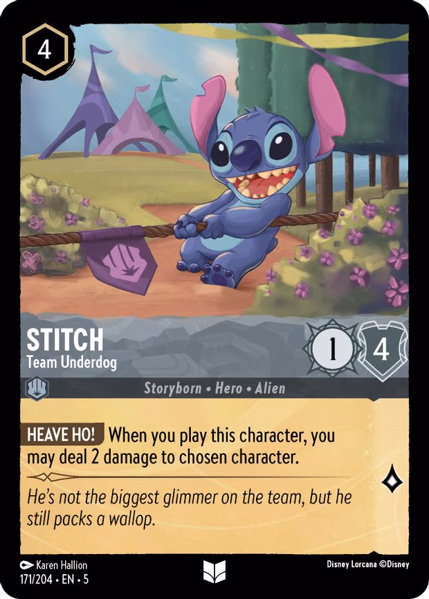 Stitch - Team Underdog - Uncommon (171/204)