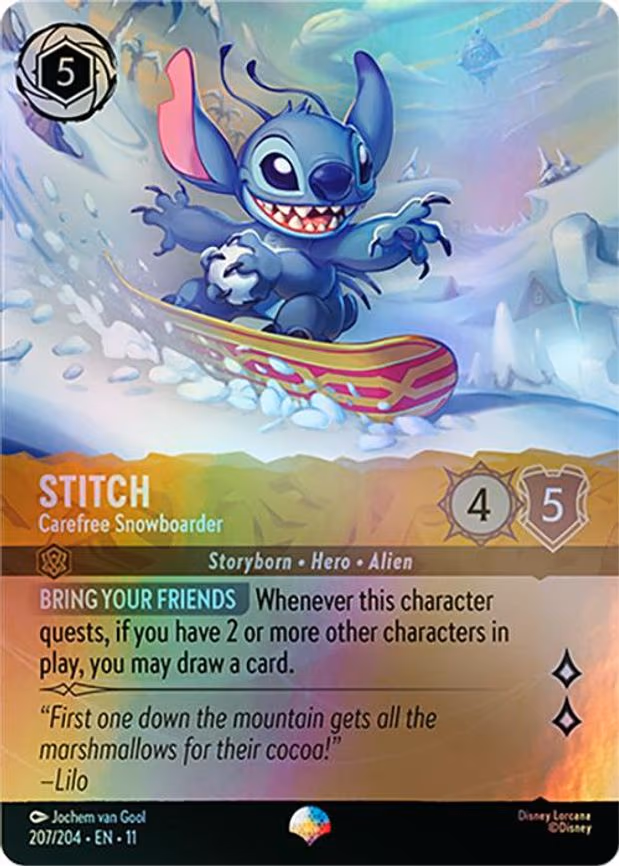 Stitch - Carefree Snowboarder (Epic)