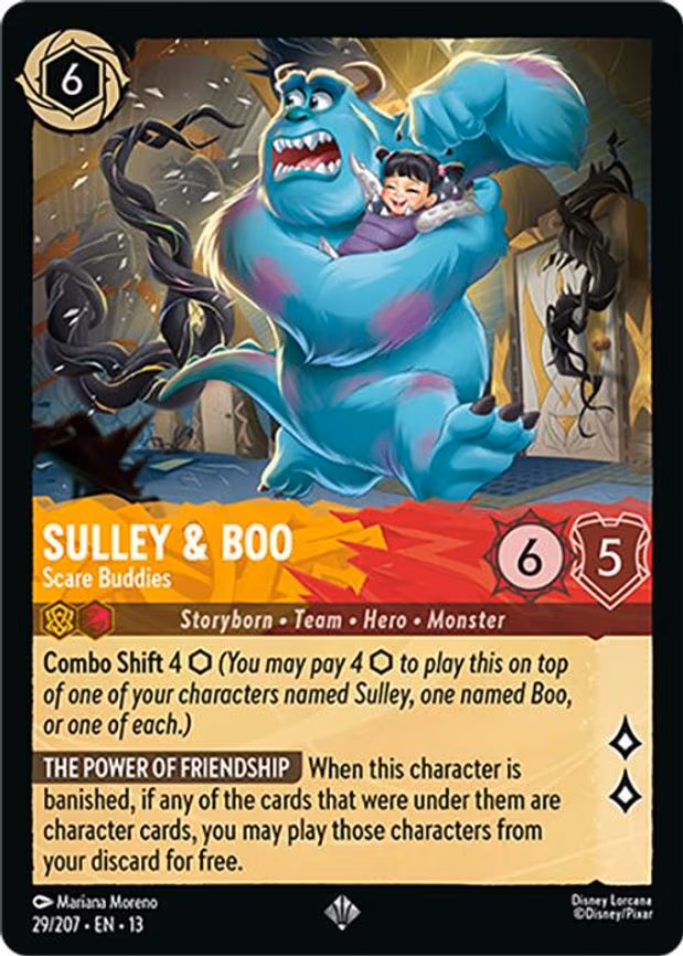 Sulley & Boo - Scare Buddies - Super Rare (29/204)