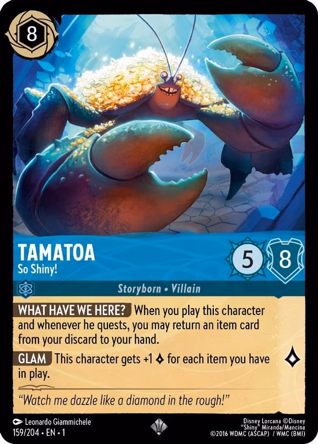 Tamatoa - So Shiny! - Super Rare (159/204)