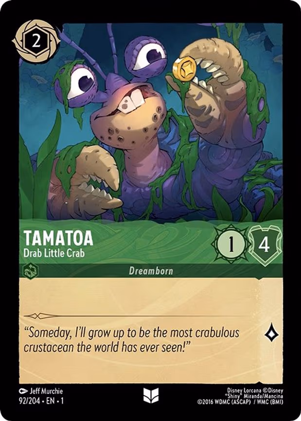 Tamatoa - Drab Little Crab - Uncommon (92/204)