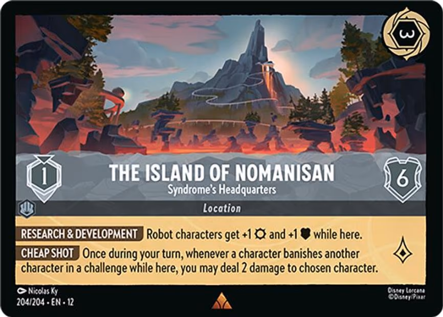 The Island of Nomanisan - Syndrome's Headquarters - Rare (204/204)