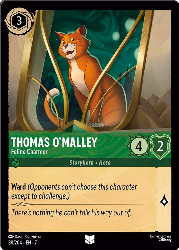 Thomas O'Malley - Feline Charmer - Uncommon (88/204)