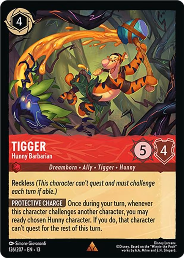 Tigger - Hunny Barbarian - Rare (126/204)