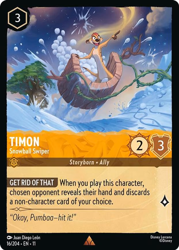 Timon - Snowball Swiper - Rare (16/204)