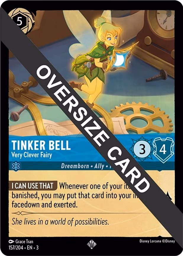 Tinker Bell - Very Clever Fairy (Oversized) - Super Rare (157/204)