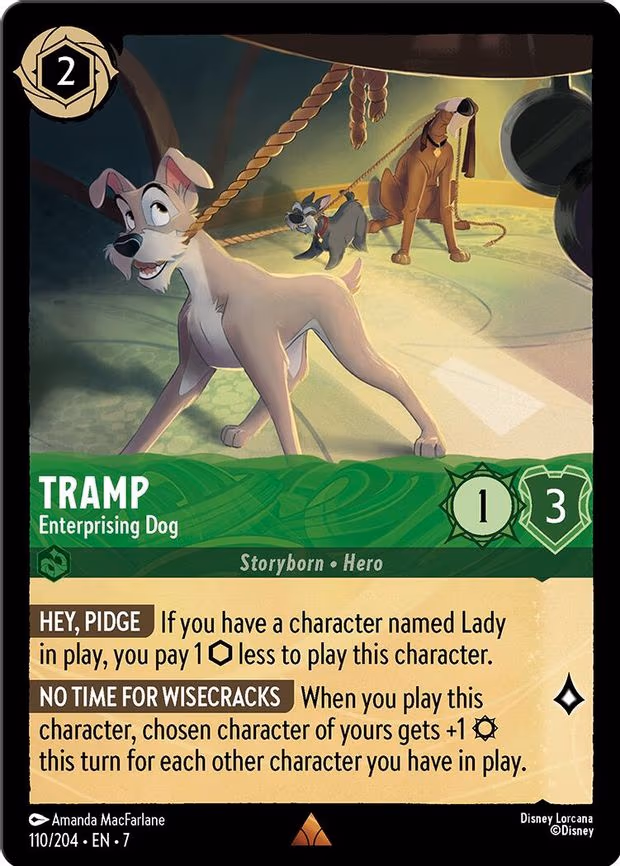 Tramp - Enterprising Dog - Rare (110/204)