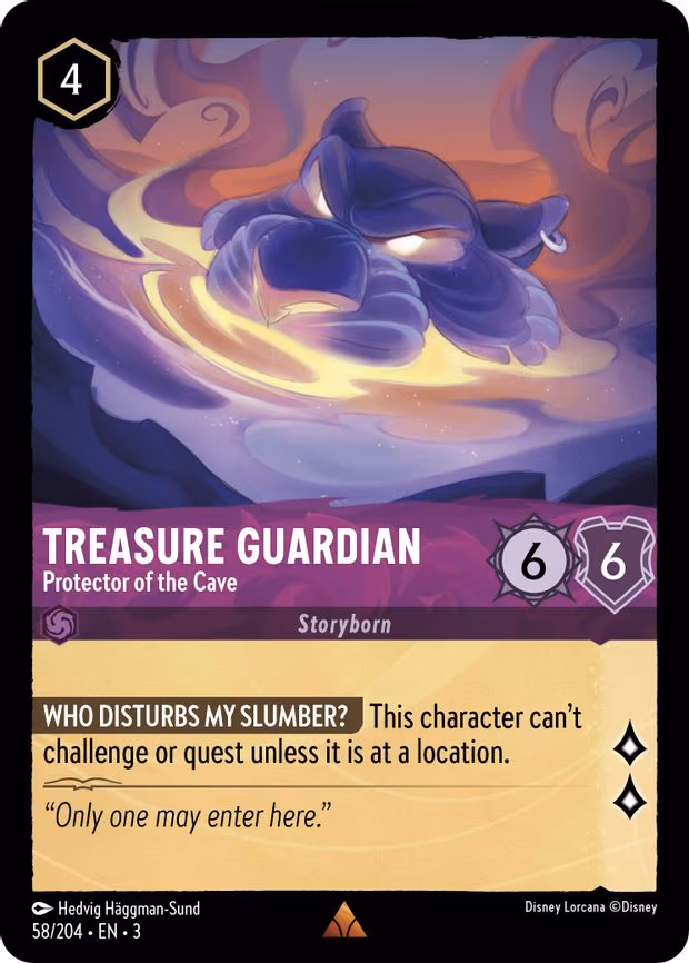 Treasure Guardian - Protector of the Cave - Rare (58/204)