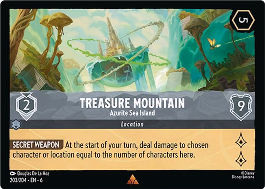 Treasure Mountain - Azurite Sea Island - Rare (203/204)