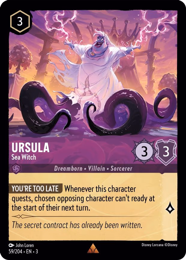 Ursula - Sea Witch - Rare (59/204)