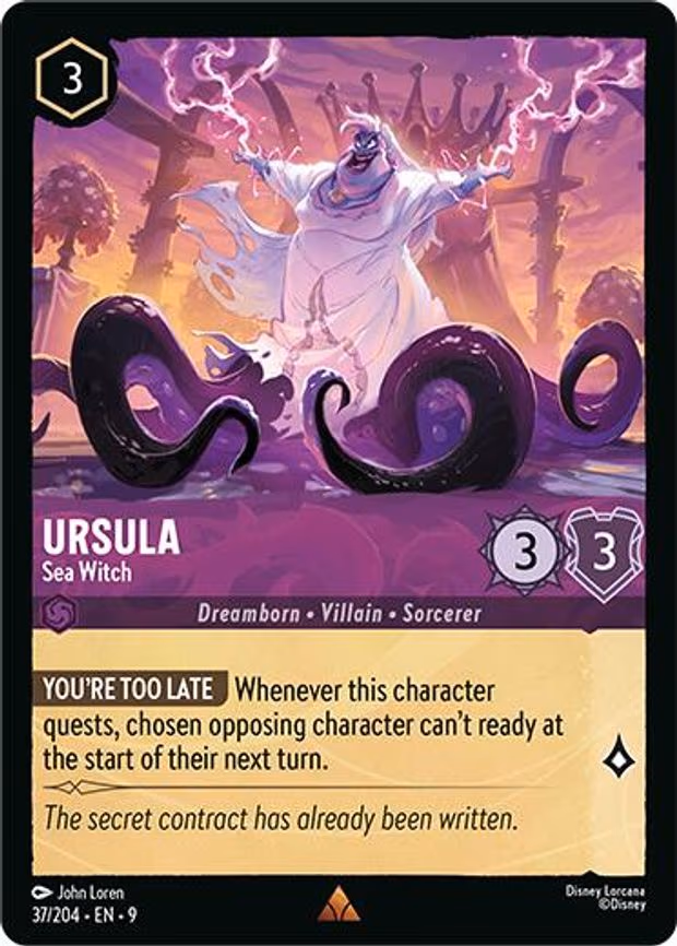 Ursula - Sea Witch - Rare (37/204)