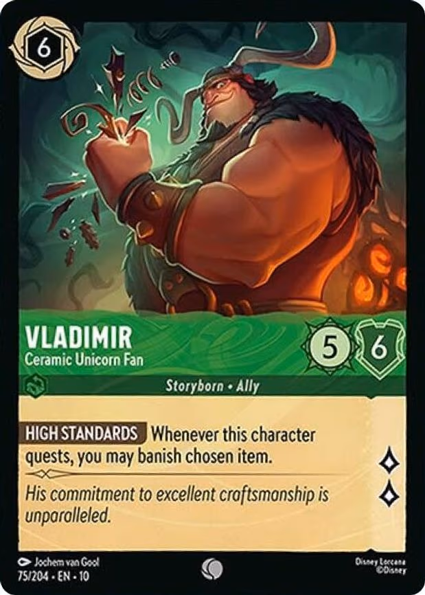 Vladimir - Ceramic Unicorn Fan - Common (75/204)