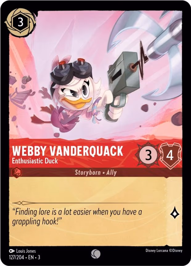 Webby Vanderquack - Enthusiastic Duck - Common (127/204)
