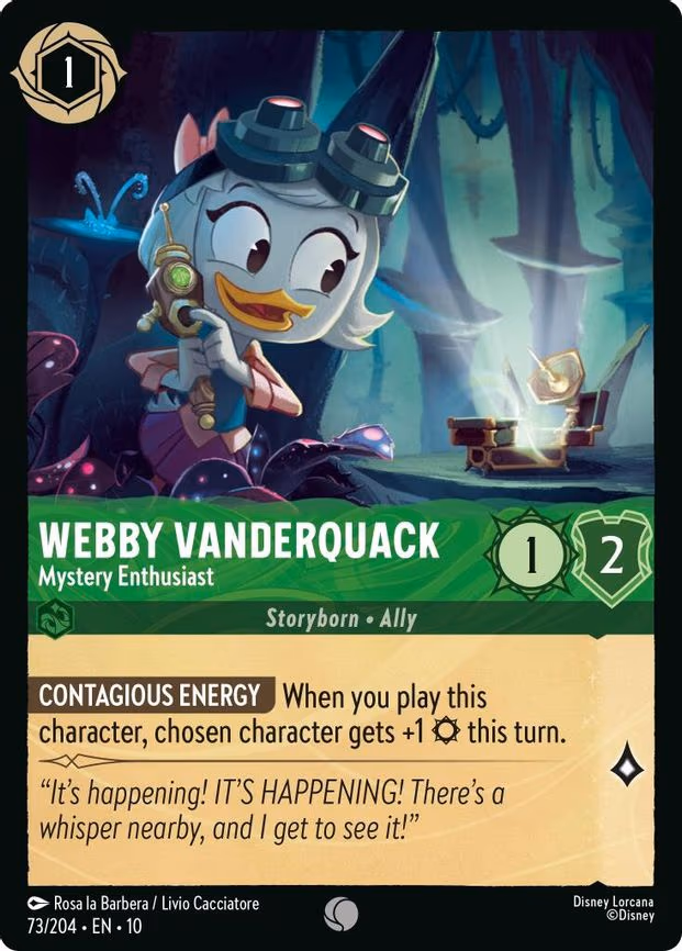 Webby Vanderquack - Mystery Enthusiast - Common (73/204)