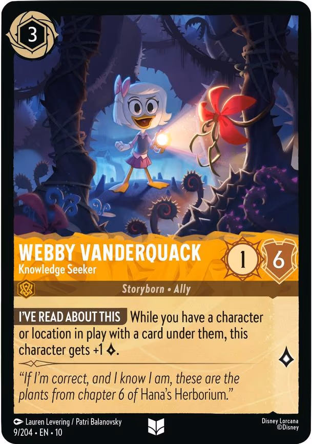 Webby Vanderquack - Knowledge Seeker - Uncommon (9/204)