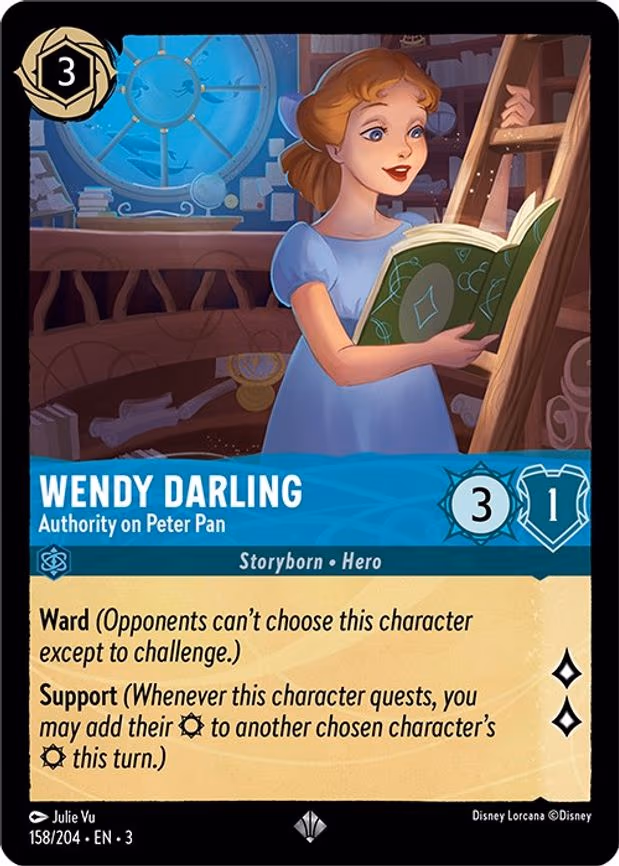 Wendy Darling - Authority on Peter Pan - Super Rare (158/204)