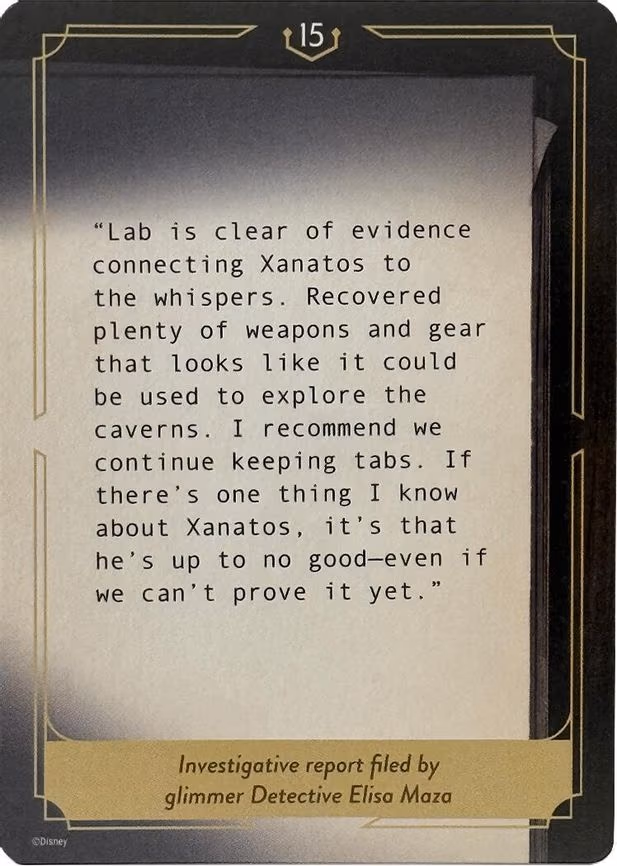 Whispers in the Well Case File Cards - None