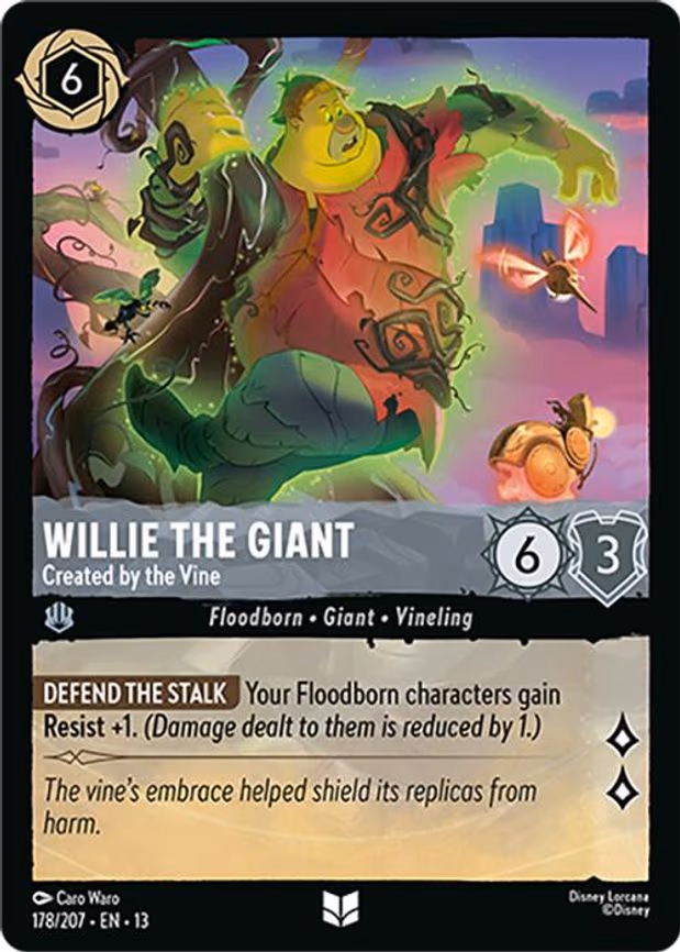 Willie the Giant - Created by the Vine - Uncommon (178/204)