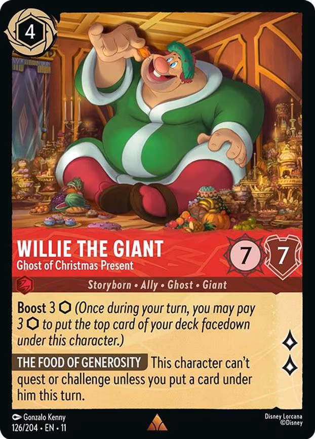 Willie the Giant - Ghost of Christmas Present - Rare (126/204)