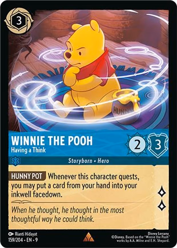 Winnie the Pooh - Having a Think - Rare (159/204)