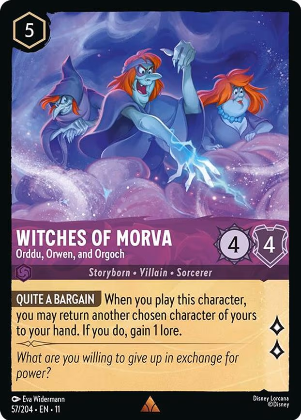 Witches of Morva - Orddu, Orwen, and Orgoch - Rare (57/204)