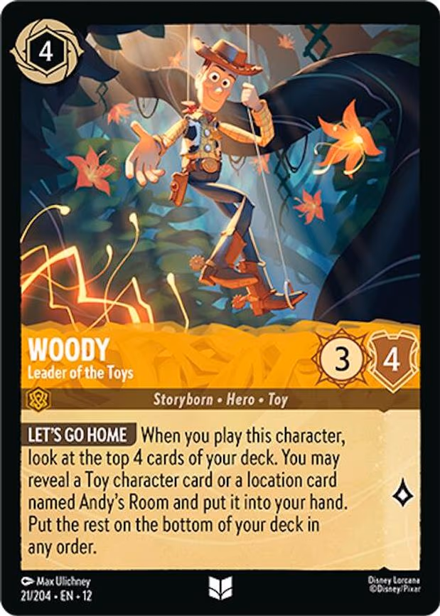 Woody - Leader of the Toys - Uncommon (21/204)