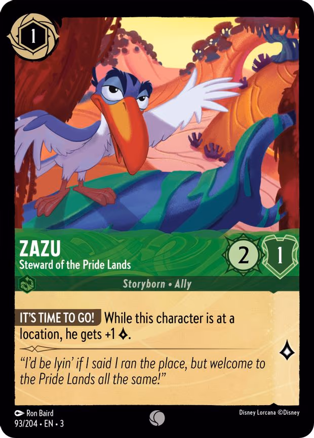 Zazu - Steward of the Pride Lands - Common (93/204)